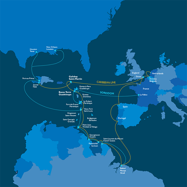 Carte des lignes